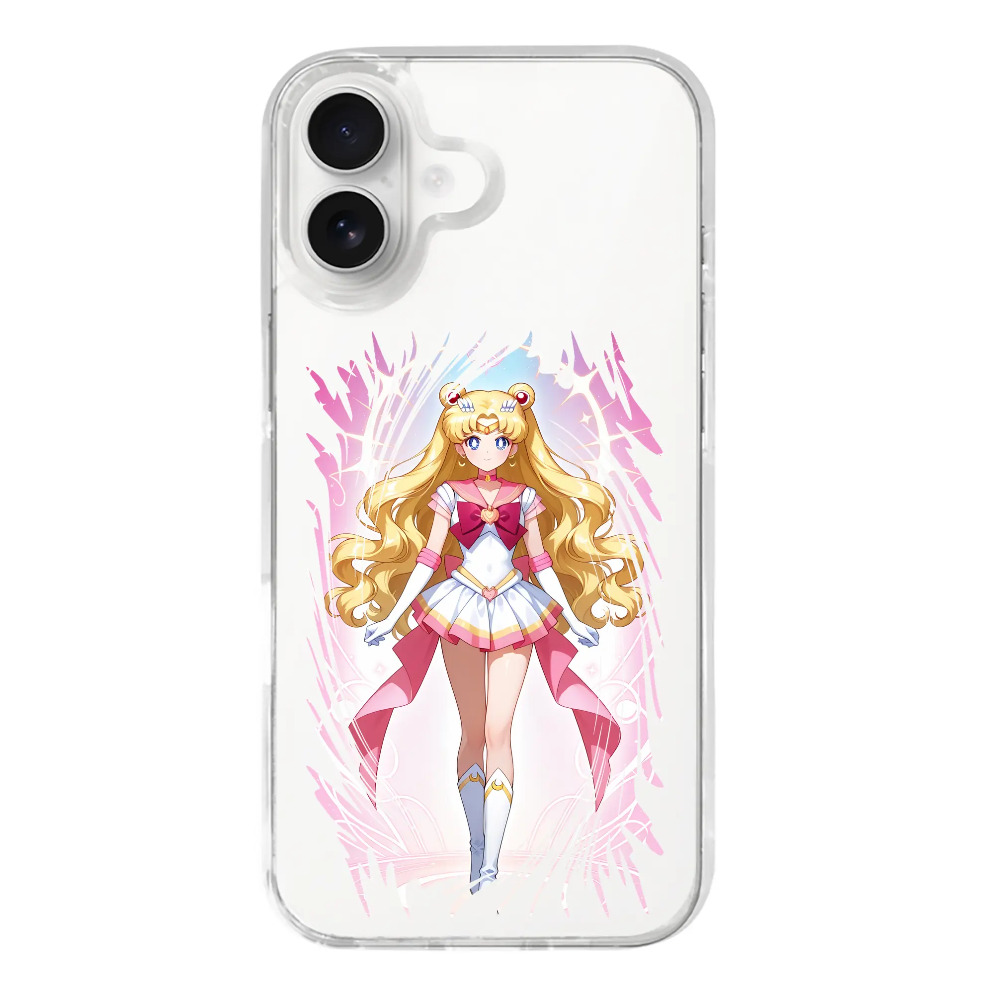 美少女戦士セーラームーン グッズ 月野 うさぎ - iPhone 17シリーズ 透明スマホケース – 薄型・耐衝撃・精密フィット保護カバー